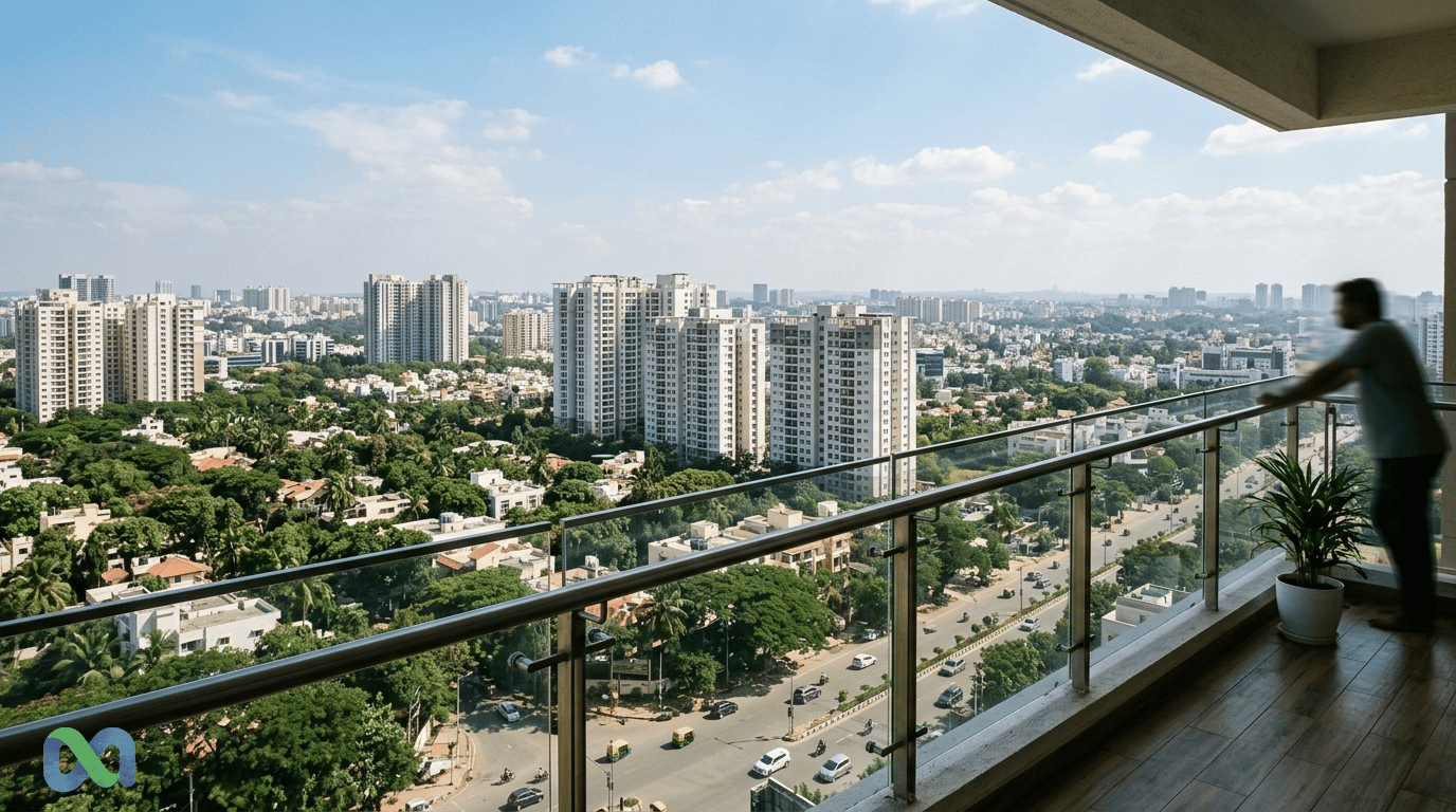 Aluguel de Rs 60000 em Bengaluru: a vista do apartamento vale isso?