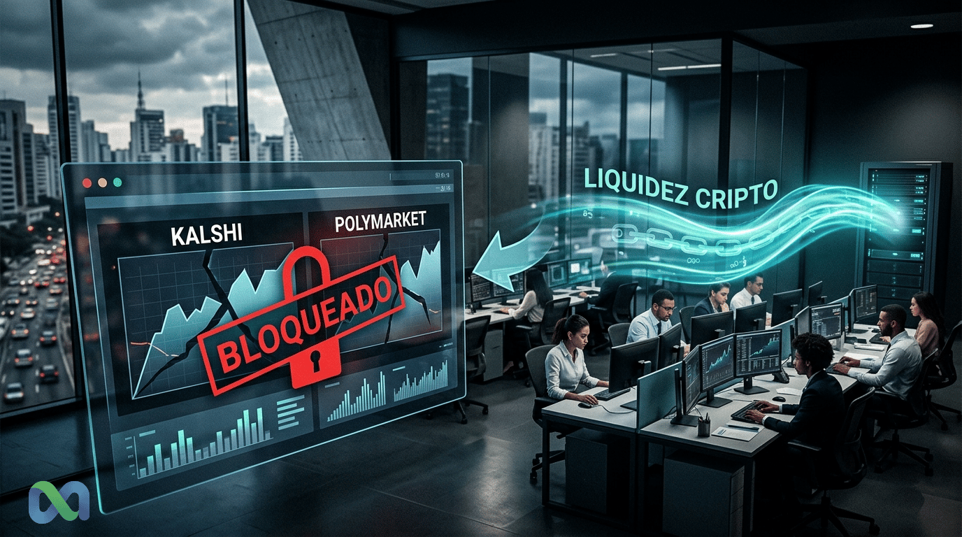 bloqueo Kalshi Polymarket: surge un nuevo rival cripto tras la restricción en Brasil