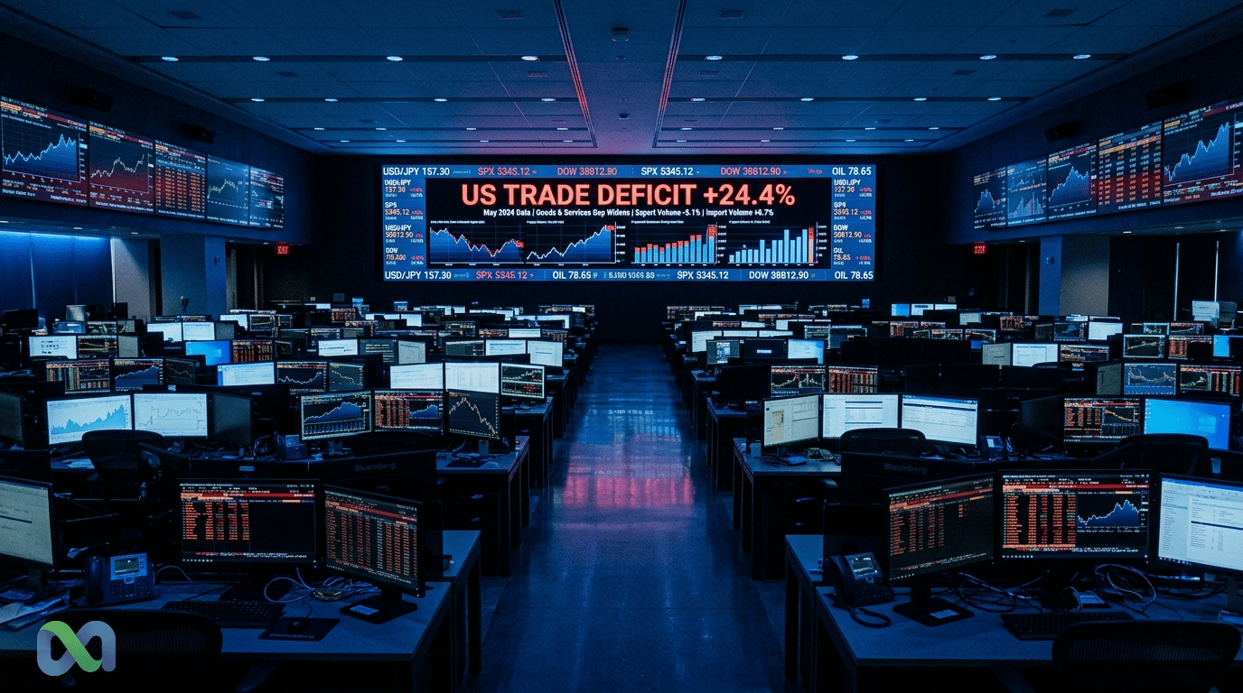 Déficit Comercial dos EUA Sobe 24,4% em Julho de 2026: O Que os Dados Revelam para Traders