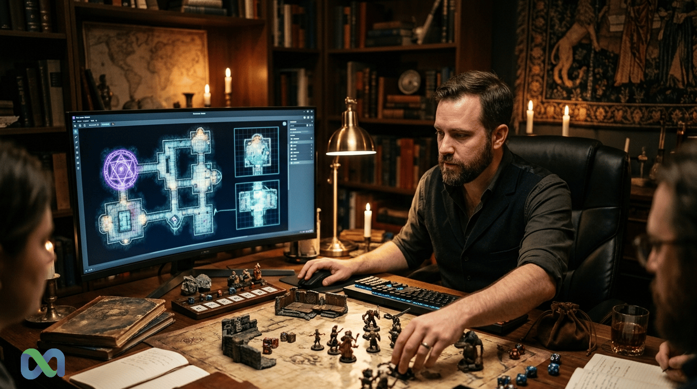Overseer Studio: O Melhor Software de Tela Digital para Mestres de RPG de Mesa