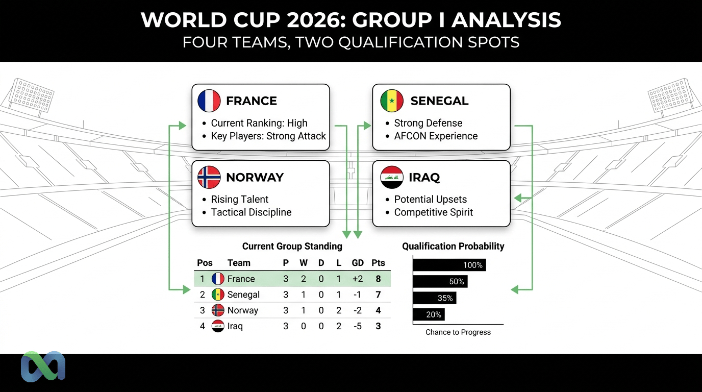 World Cup 2026 Group I: France, Senegal, Norway, and Iraq