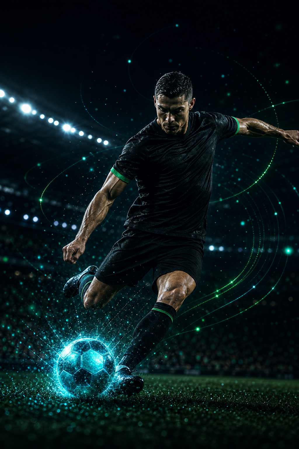 Football player in action